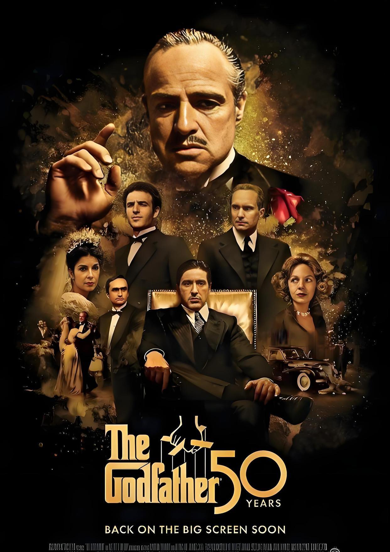 《教父》中流传很广的一段话：
“如果你拿着枪，
我也拿着枪，
我们可以谈谈法律。