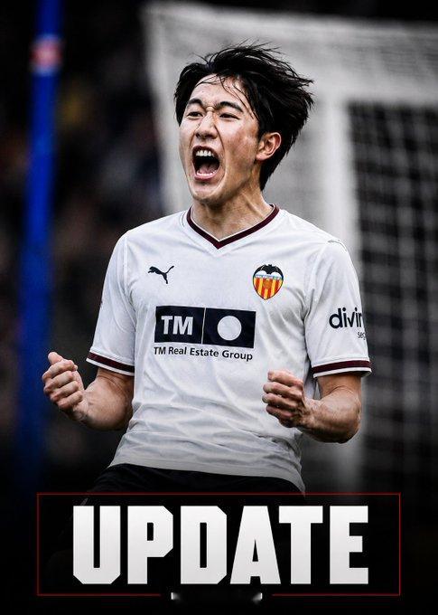 佐藤龍之介加盟瓦伦西亚，400万欧元，我鼠还怪好来，给东京留了15%的所有权。 