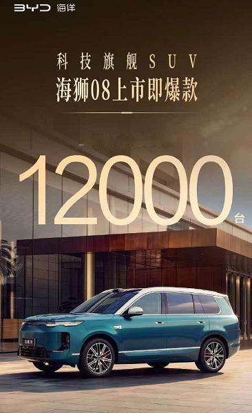 海狮08上市24小时大定破12000台，这个成绩咋样？
插混版22.99-26.