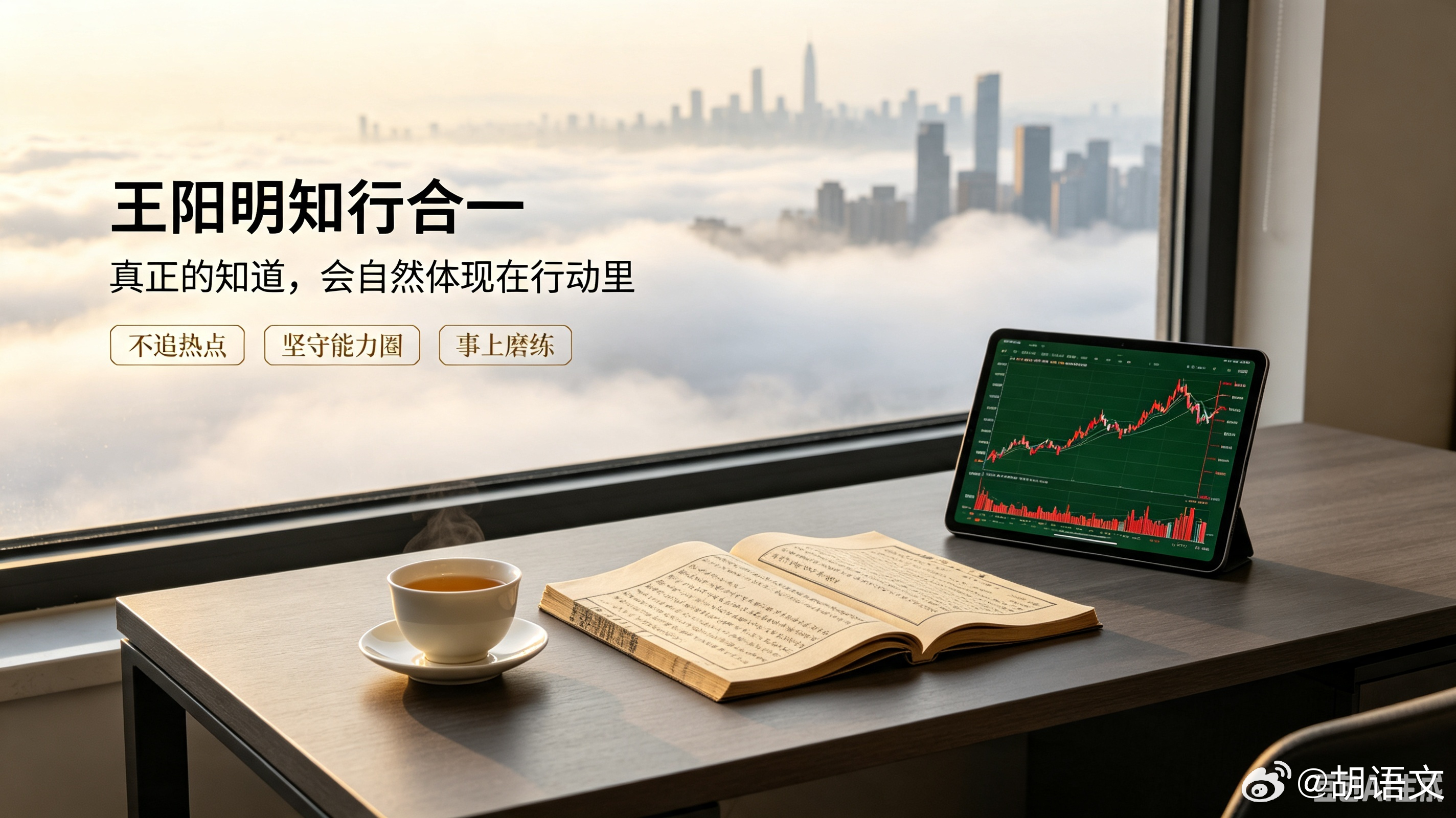 王阳明讲知行合一：知而不行，只是未知。放在股市格外通透。很多人清楚要远离泡沫、坚
