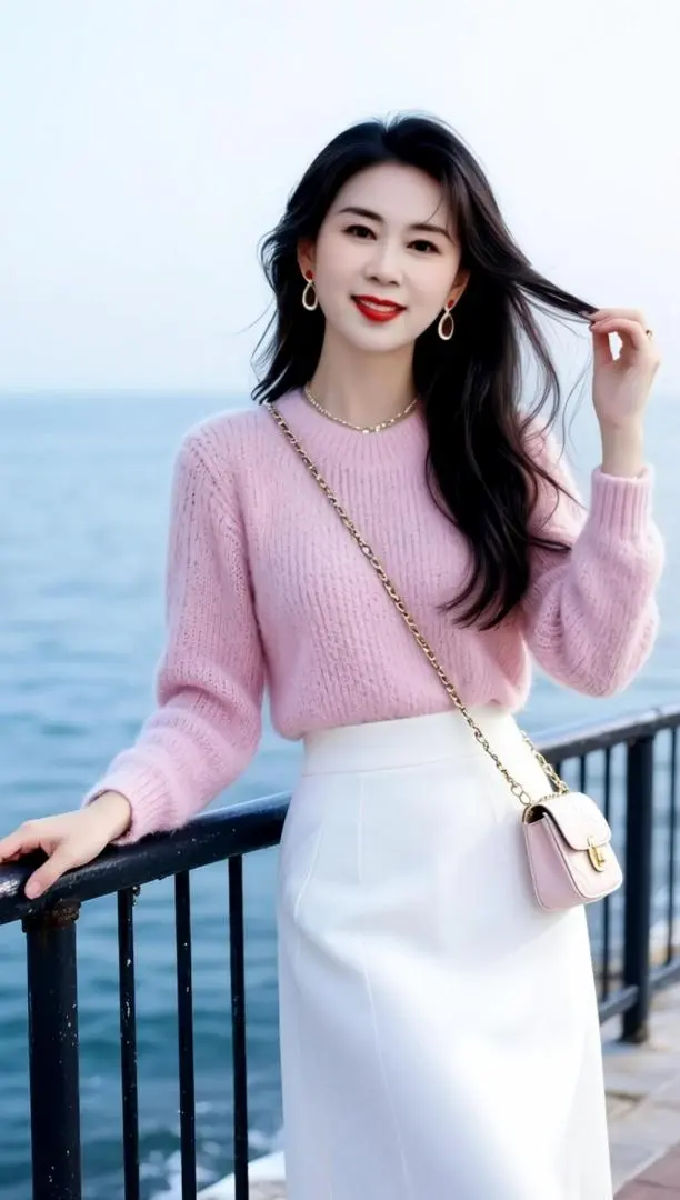 AI海畔柔美照 随变ai随便玩