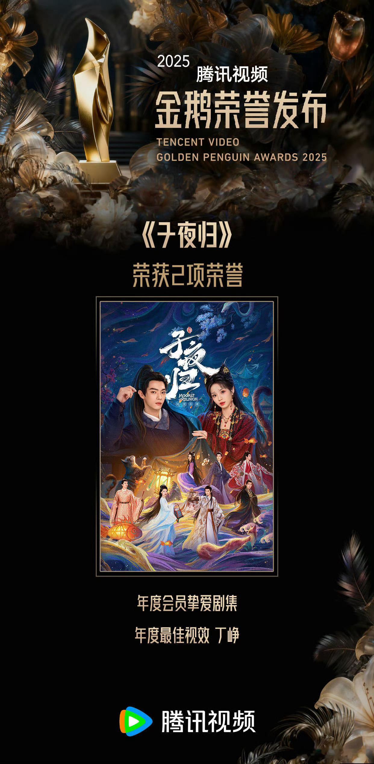 恭喜《子夜归》收获两项荣誉！【年度会员挚爱剧集】和【年度最佳视效】