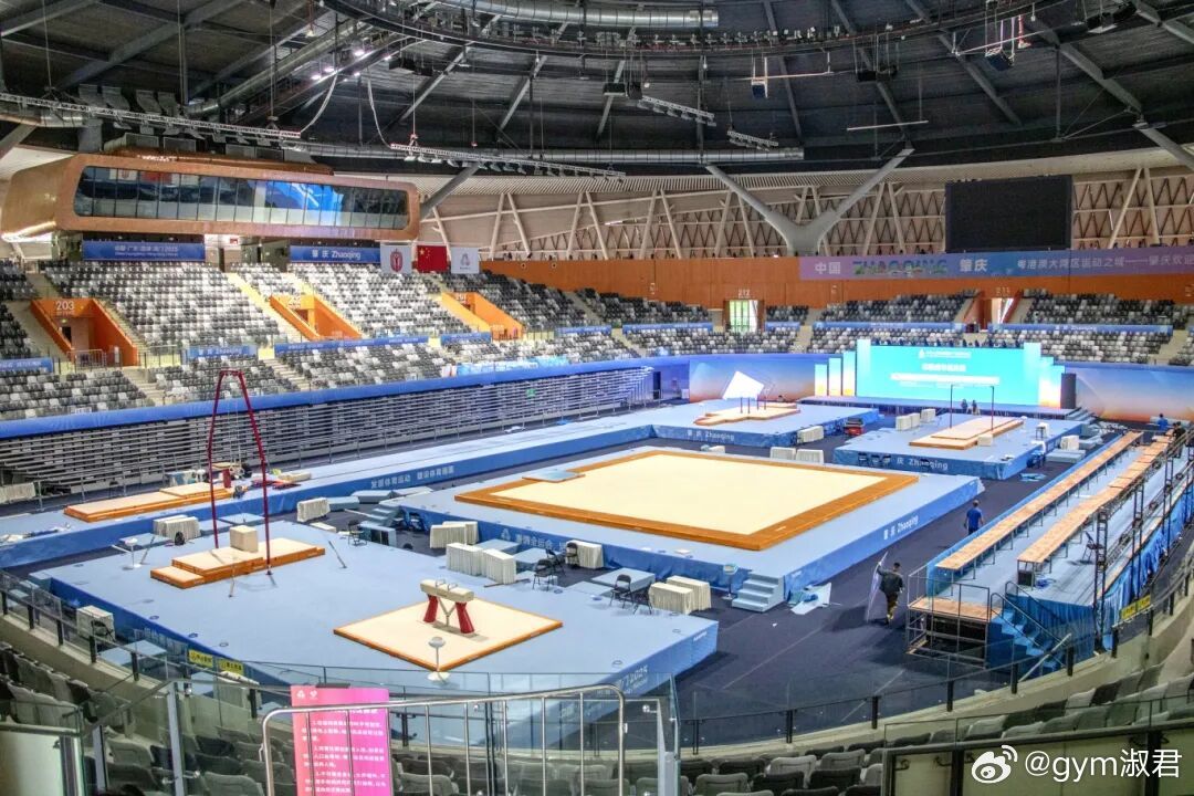 体操全运会 场馆器械摆放位置图已出，和青年组摆放的位置一样[打call] ​​​