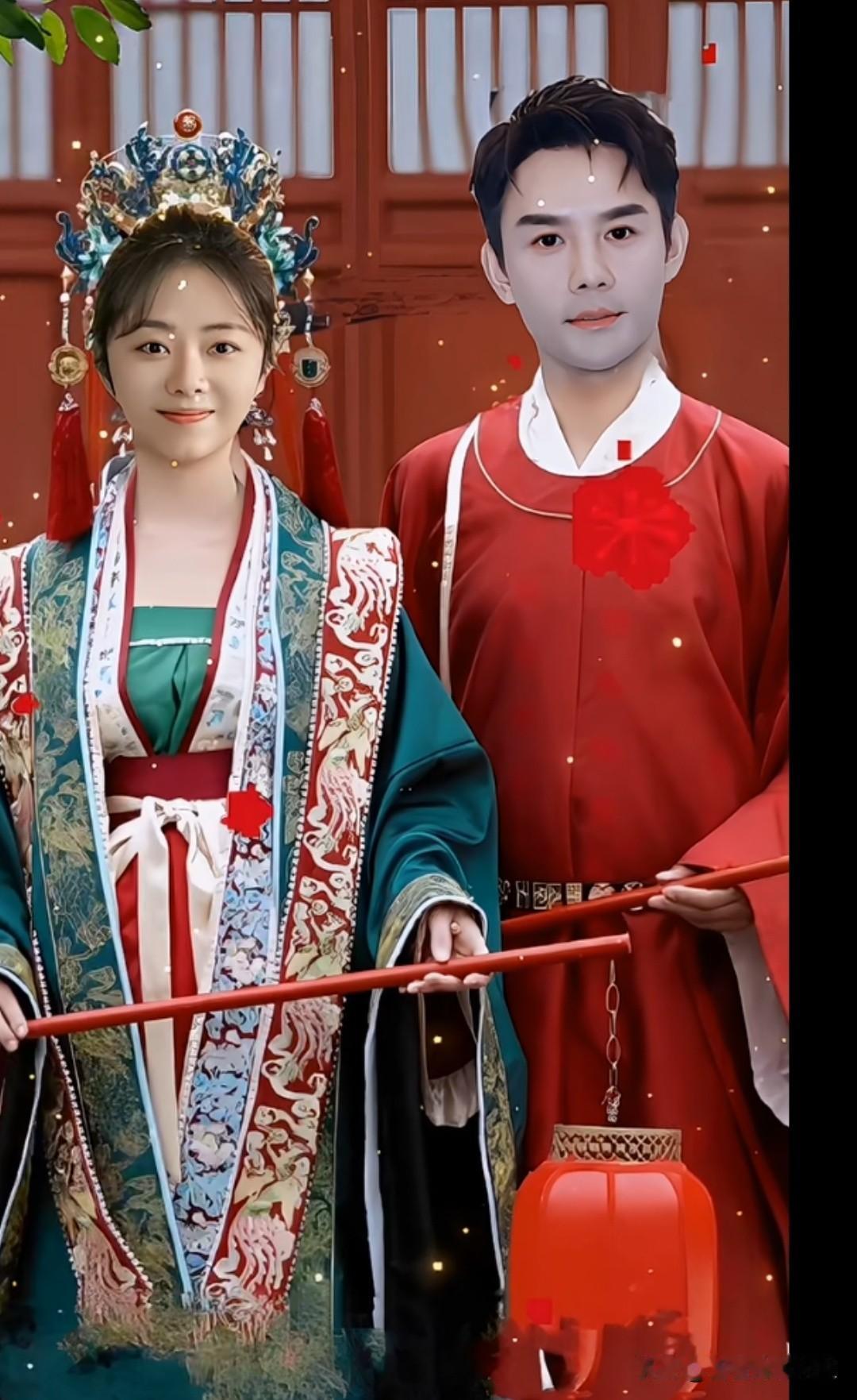 穿越时空的婚礼，传统与现代的完美结合。 [赞][赞][赞]