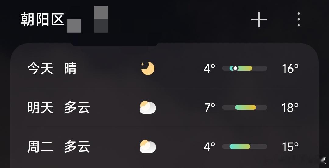 我们朝阳最近这个温度哈[鲜花] ​​​