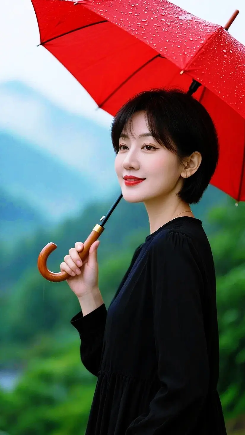 AI文艺雨中写真 ai创作 广告分成伙伴计划玩法达人