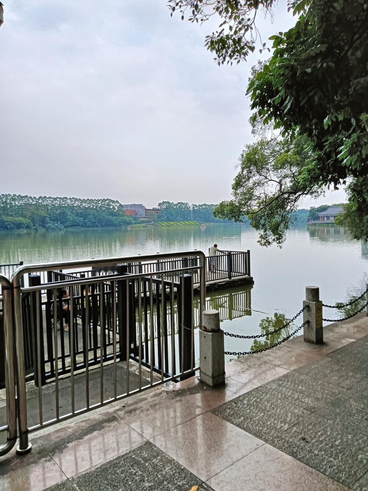 今天是五一小长假的第二天天气晴朗，漫步贵港市东湖公园感觉游客络绎不绝。东湖公园历