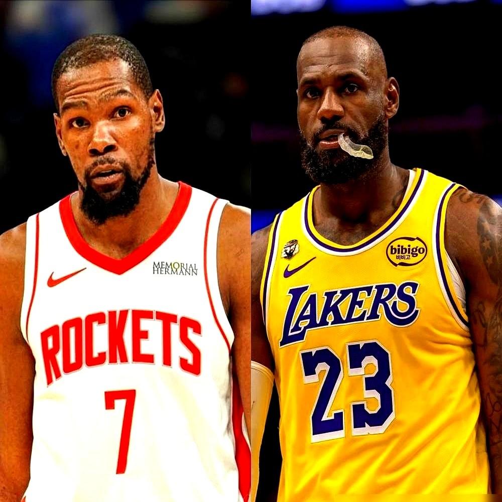 别再吵了，詹姆斯和杜兰特的防守早就被岁月没收了！

球迷还在为他俩的得分数据争得