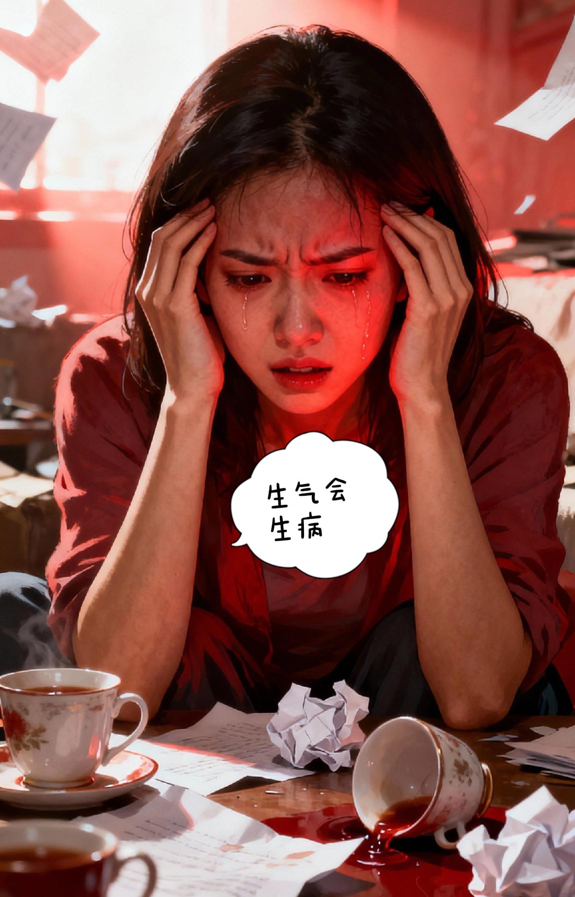 会生病，
“不生气，不生气，气出病来无人替”
经常生气会发生很多疾病。

1.高