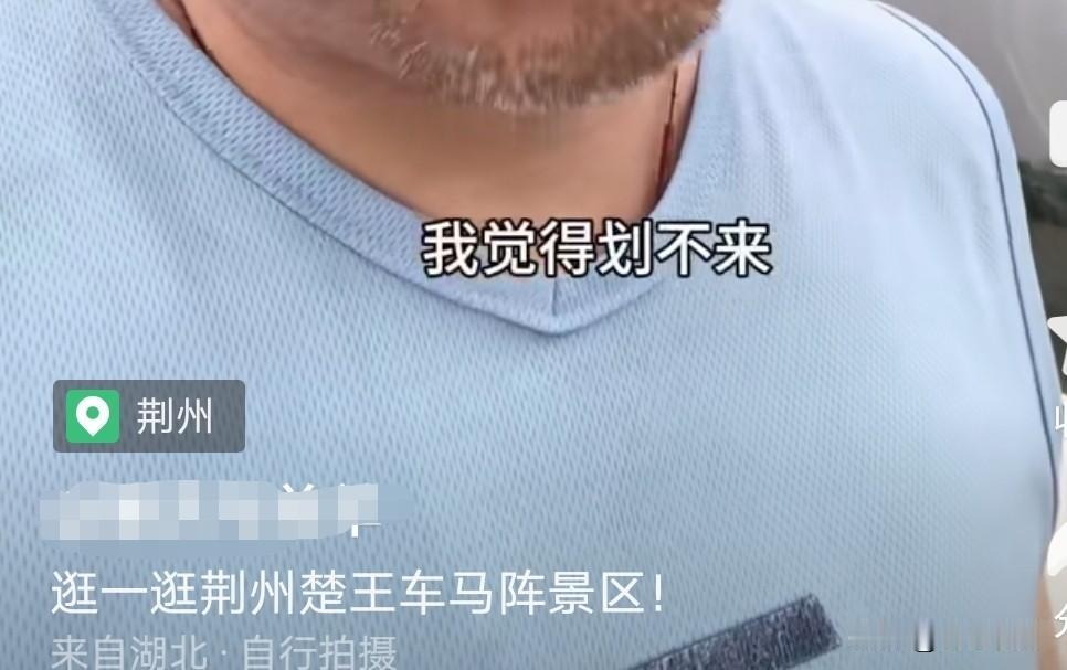 今天刷到一条外地自驾游客拍的荆州楚王车马阵短视频，这人周三下午四点多开车来到荆州