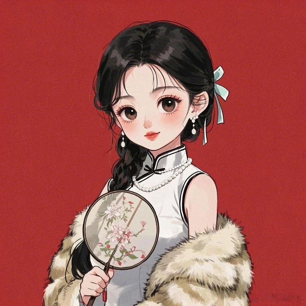 新中式旗袍美人动漫头像 ​​​