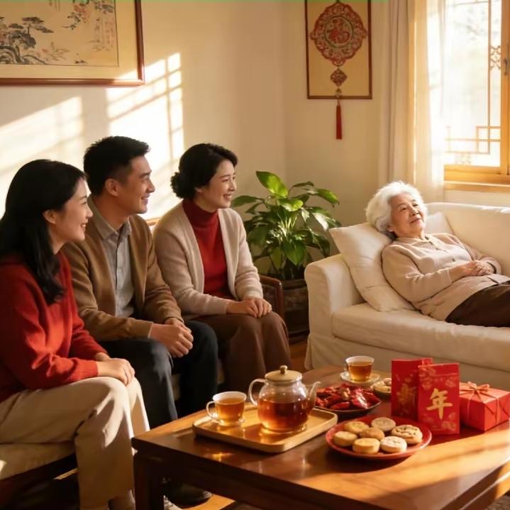 95岁姥姥大年初三自己洗完澡，陪着家人聊着天，就安安静静地走了。没有病痛，没有折