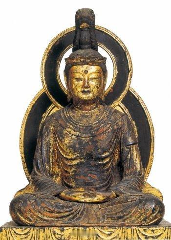 【常涤非超话】日本佛像 No.50【广岛高山寺 / 戴宝冠的阿弥陀佛坐像】（年代