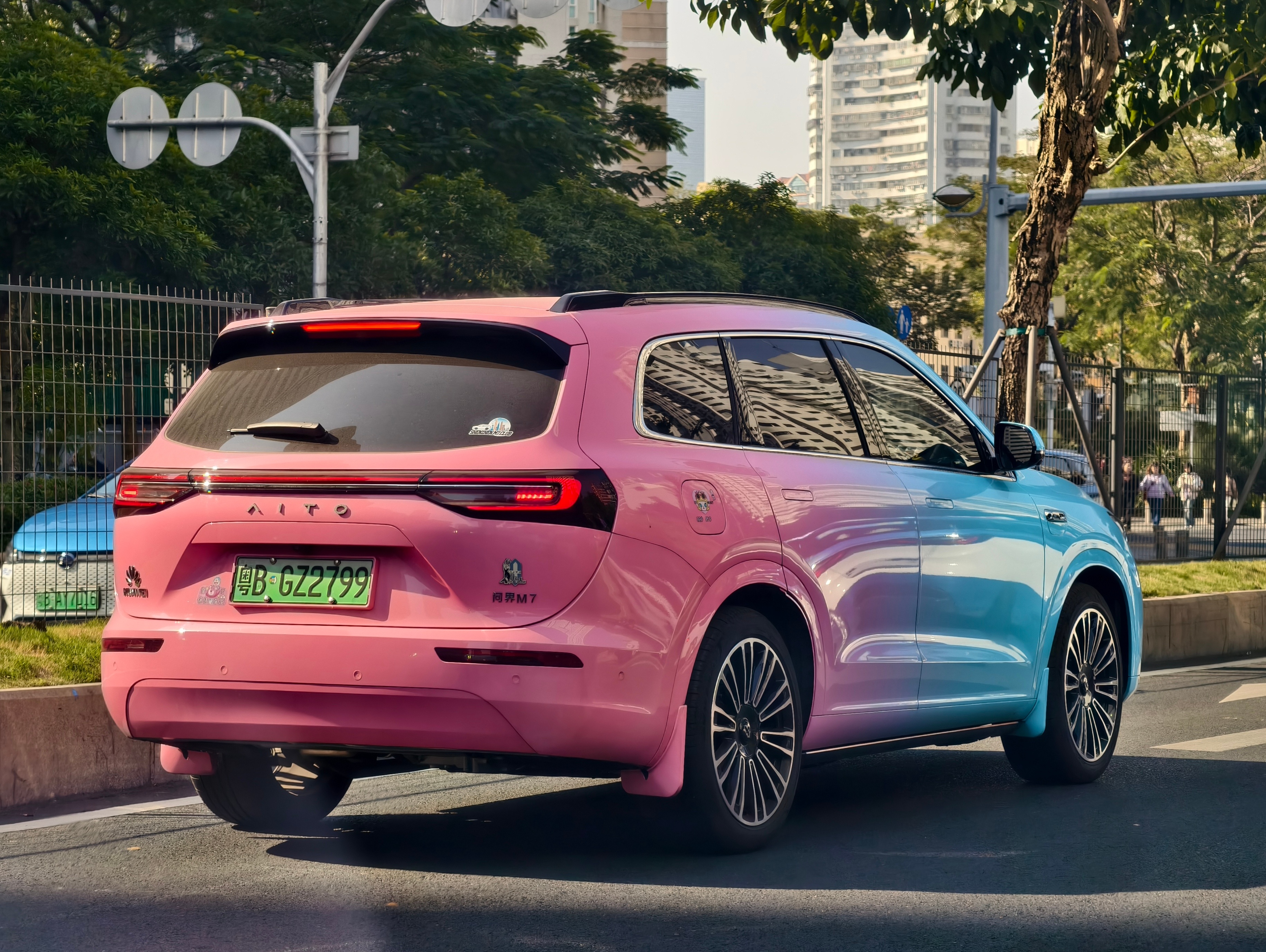 终于想好我的问界M7 怎么改色了！梦回 P30 时代哇  