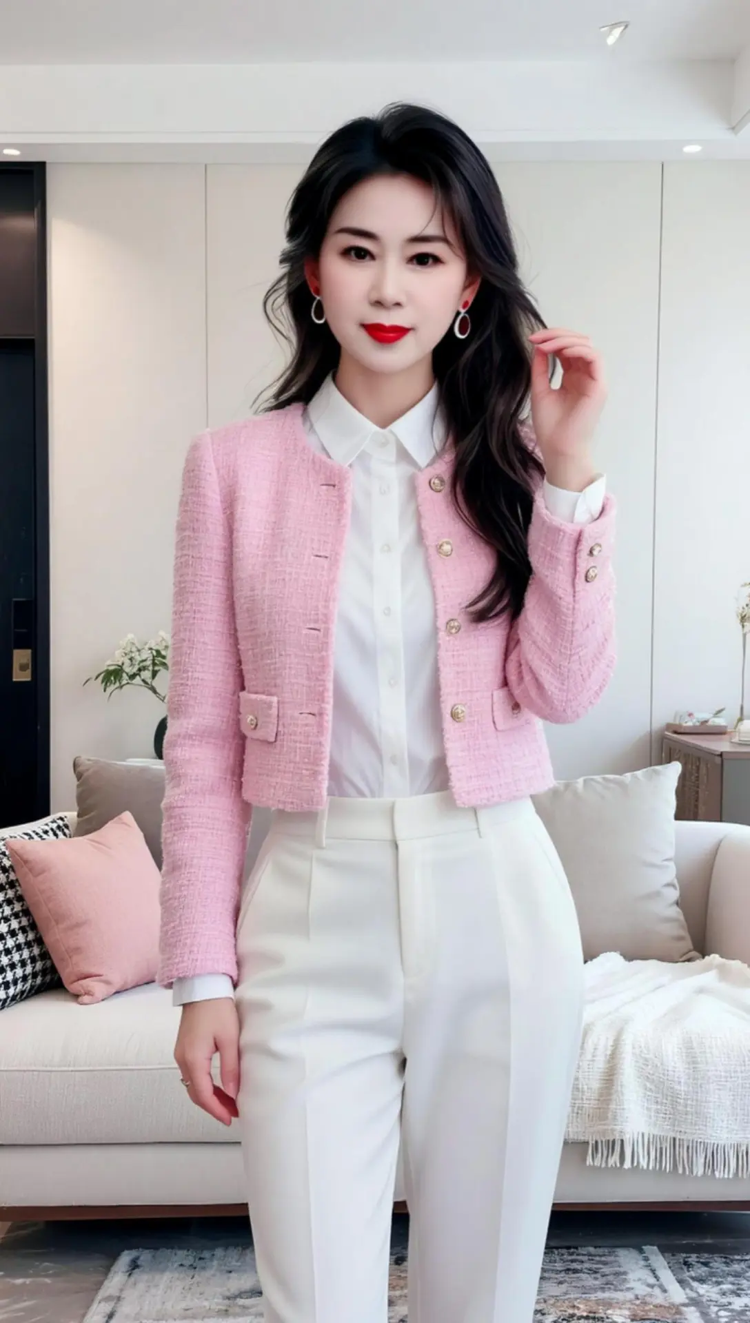 AI粉系优雅照 随变ai随便玩