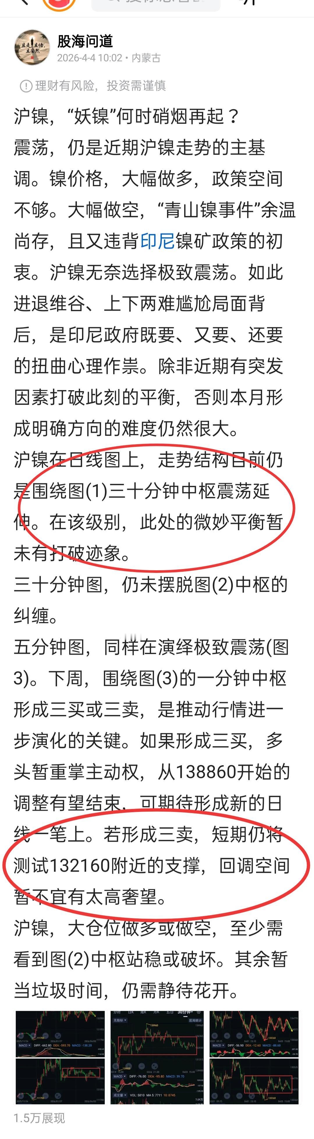 沪镍，下周有望迎来些许转机。         沪镍本周依旧在逼仄的空间内震荡(图