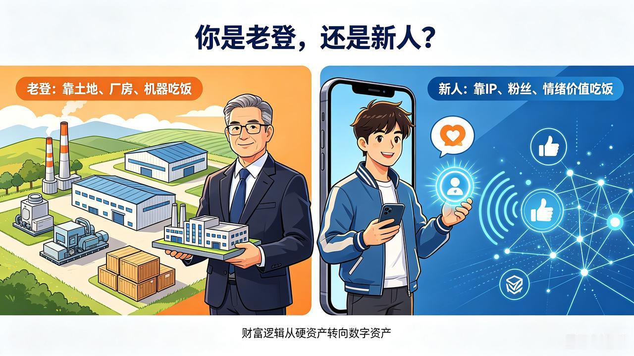 你是老登，还是新时代新人？

时代的财富逻辑正在彻底改写，当下社会存在两种截然不