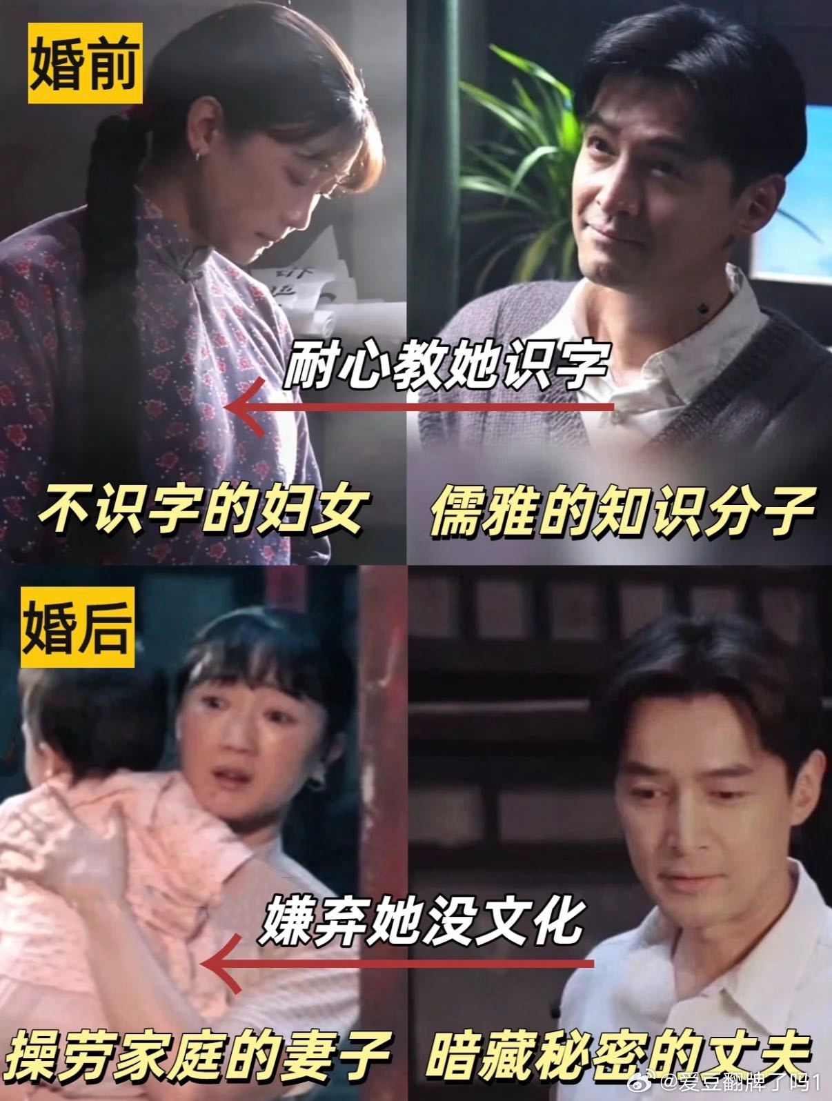 抓特务里的婚姻悲剧 冯静波和眉子的婚姻真让人唏嘘…站在柳叶眉的角度发现自己的丈夫