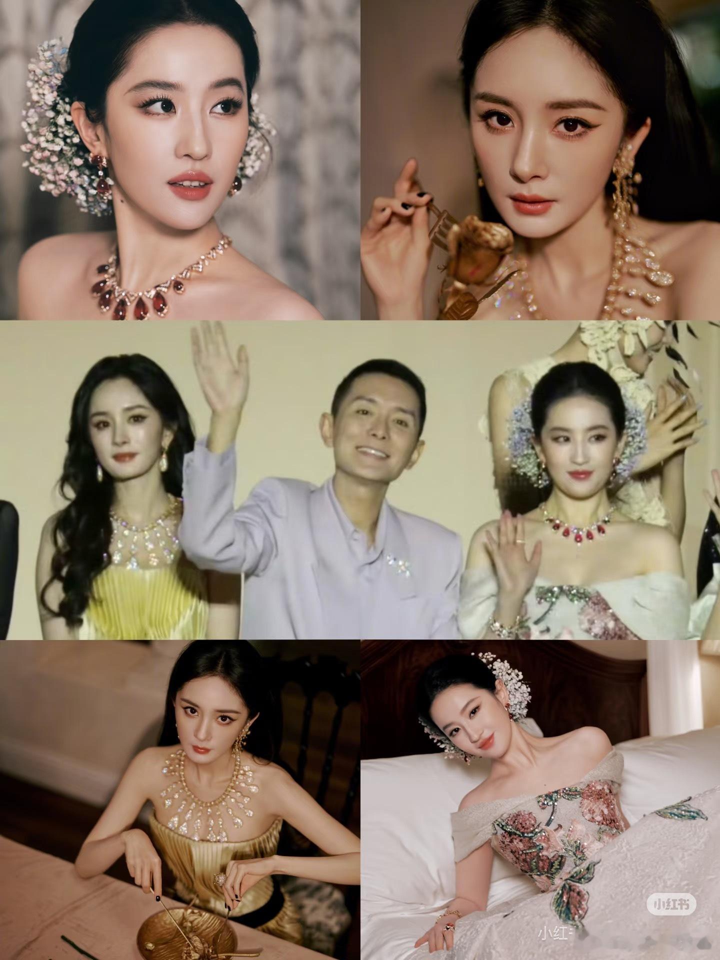 刘亦菲的盘和唐嫣更合，和杨幂合不来，正常刘亦菲：丁卯 戊申 丙午杨幂：丙寅 丁酉