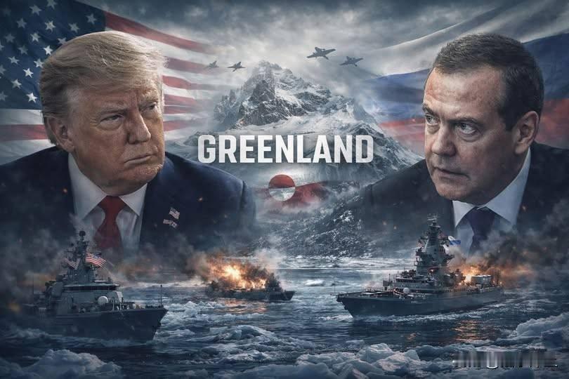 梅德韦杰夫：占领格陵兰岛，特朗普将成为超越林肯、罗斯福的伟大总统。“拱火”的背后