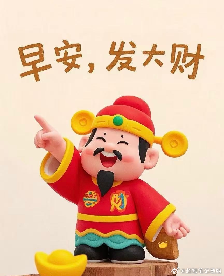 早安，亲爱的股友们！新的一天开始啦！昨晚有没有梦到涨停板呢？无论市场如何波动，咱