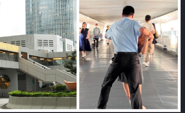 香港中环康乐广场发生风化案。今日（13日）早上9时25分，一名41岁女子在康乐广
