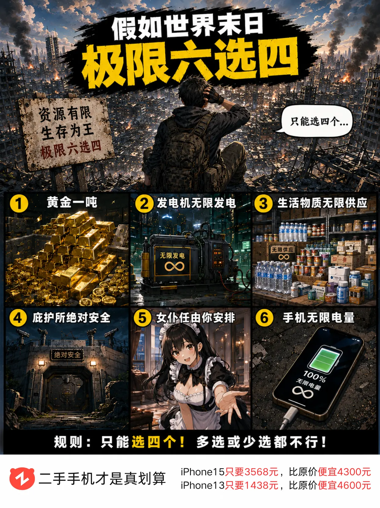 假如末日来临，你会怎么选？