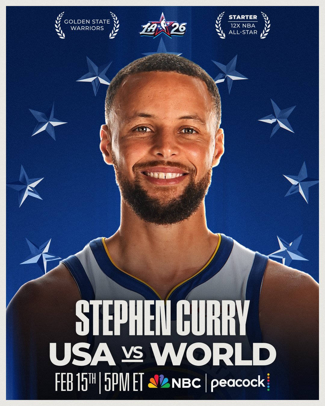 恭喜库里入选2026NBA全明星首发，职业生涯第12次入选全明星🎉🎉2026