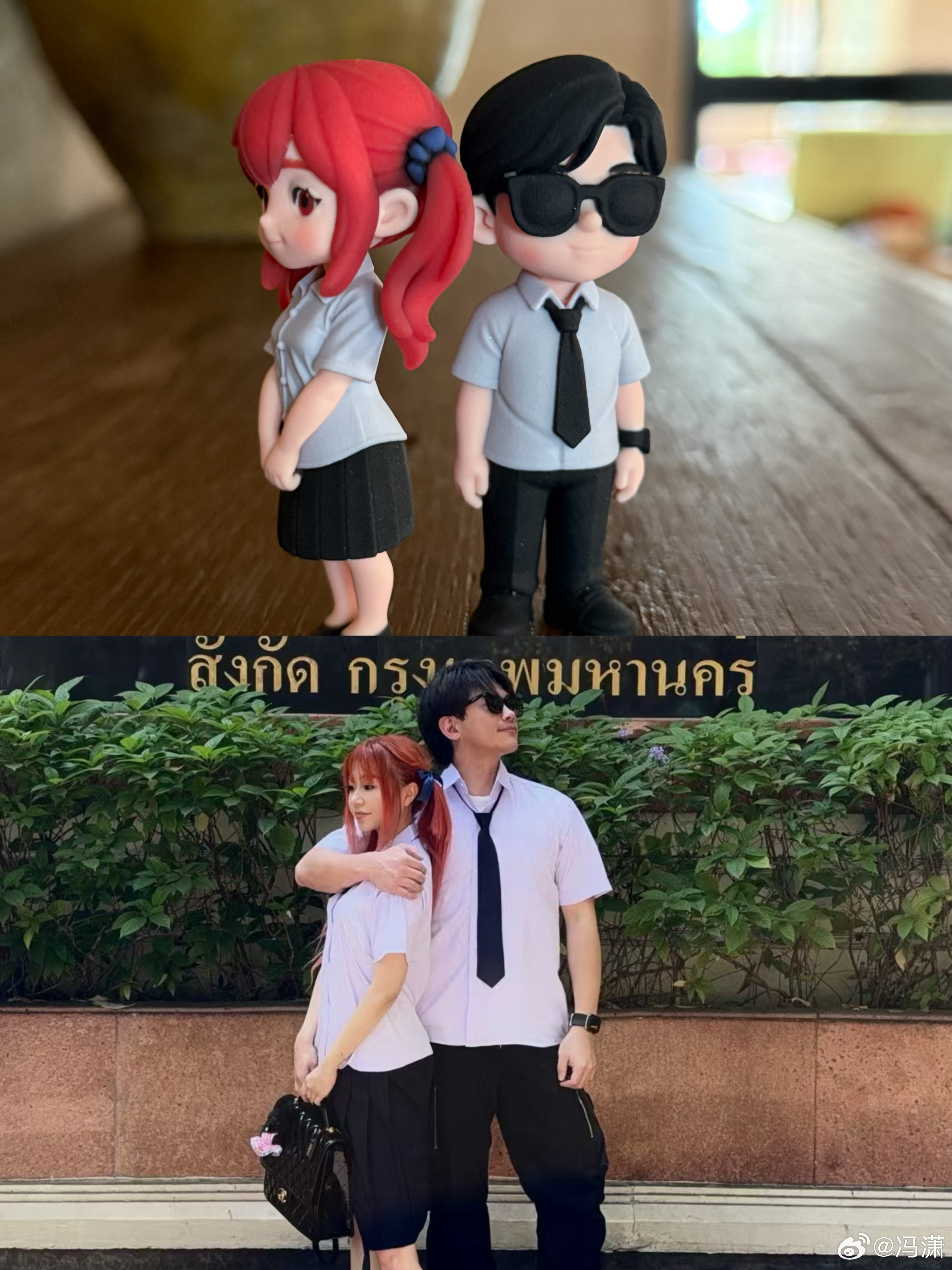 这是刚总和韩总婚礼的伴手礼！居然是用我们照片做的玩偶盲盒！非常还原，把我的身高都