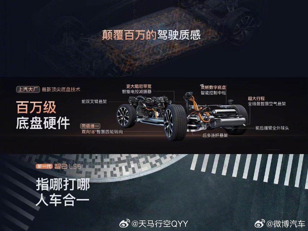 智己底盘再破世界纪录人在发布会现场，新一代智己LS6底盘确实6啊，现场看视频很震