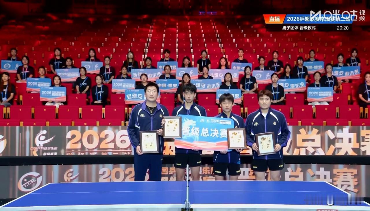 2026乒超男团晋级总决赛俱乐部(常规赛1-4位)
1山东魏桥·向尚运动
2北京