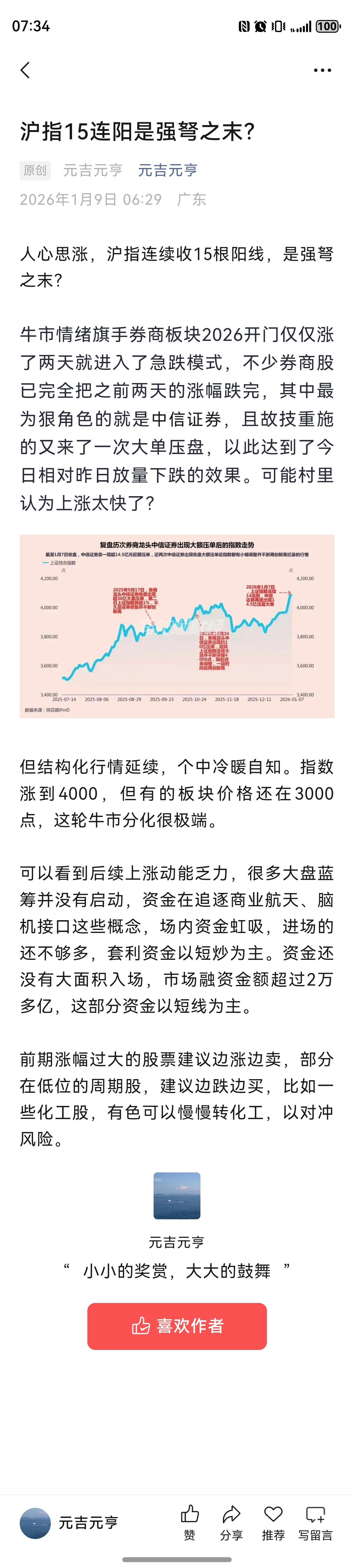 沪指15连阳是强弩之末？