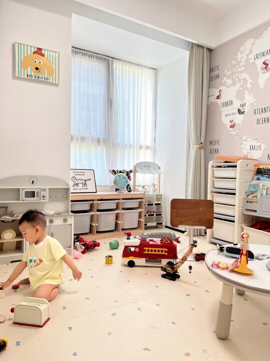 今日份凌乱版儿童房👶已用4年，实用！
