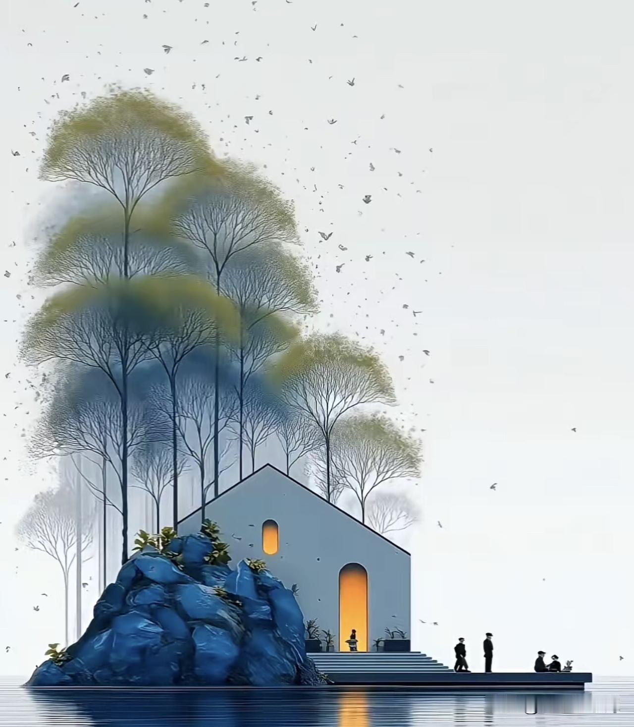 我们在一个村里长大，出村工作的十几个人，建立了一个群。
平时有事就在群里面说：谁