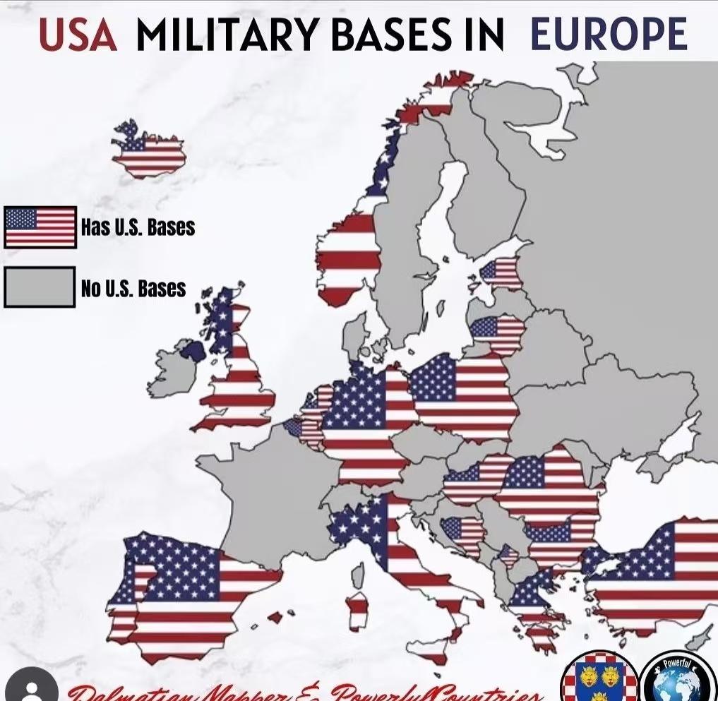 目前，有76000名美军士兵驻扎在欧洲20个国家，至少有600-750架战斗机、