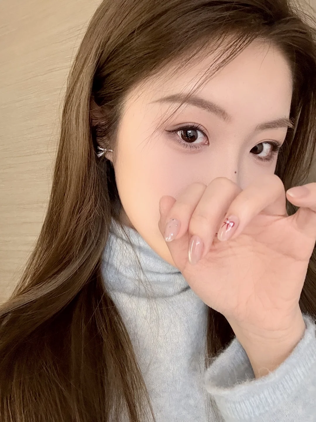 𐙚 new nails 🩵新年美甲💅🏻