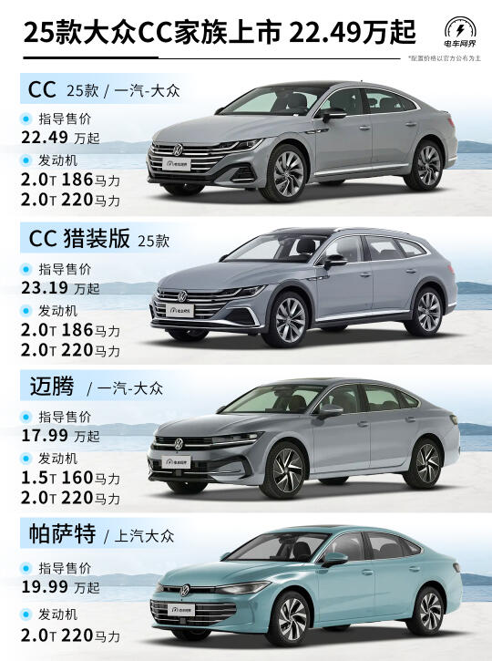 最美大众CC新款来袭 22.49万能打动你的心？