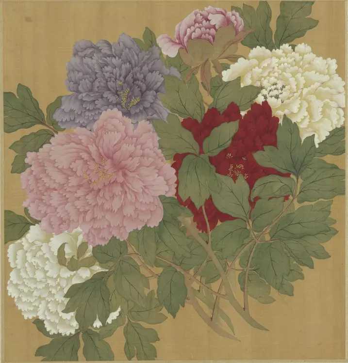 清 恽寿平《牡丹册》。这就是中国风遇见艺术