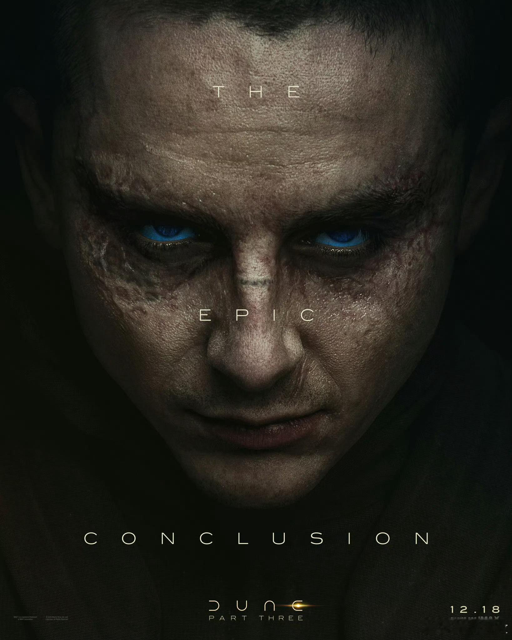 《沙丘3》发布角色海报，北美院线定档12.18上映： 