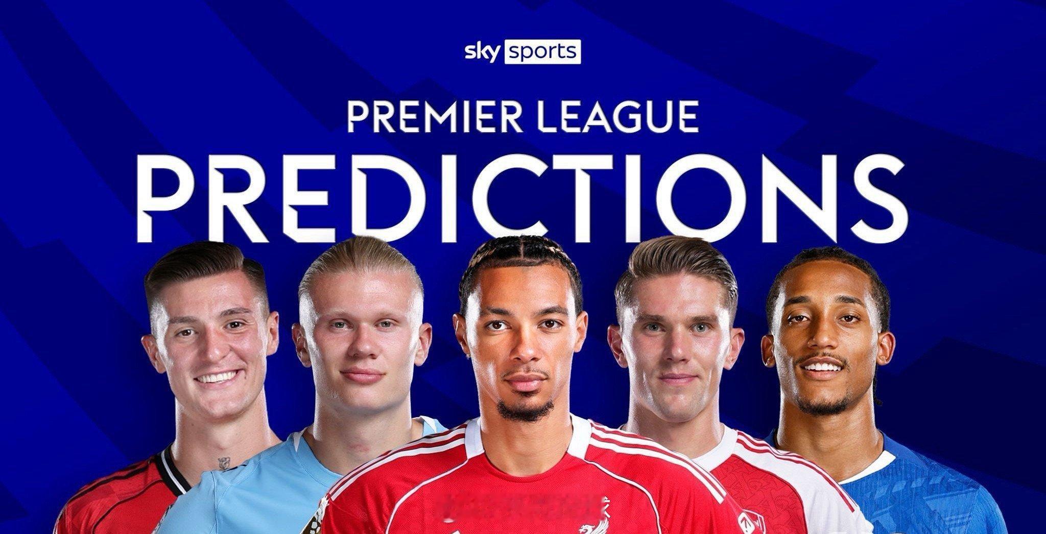 英超第27轮本周末打响，英媒《天空体育》预测本轮英超赛果，北伦敦德比阿森纳1-2