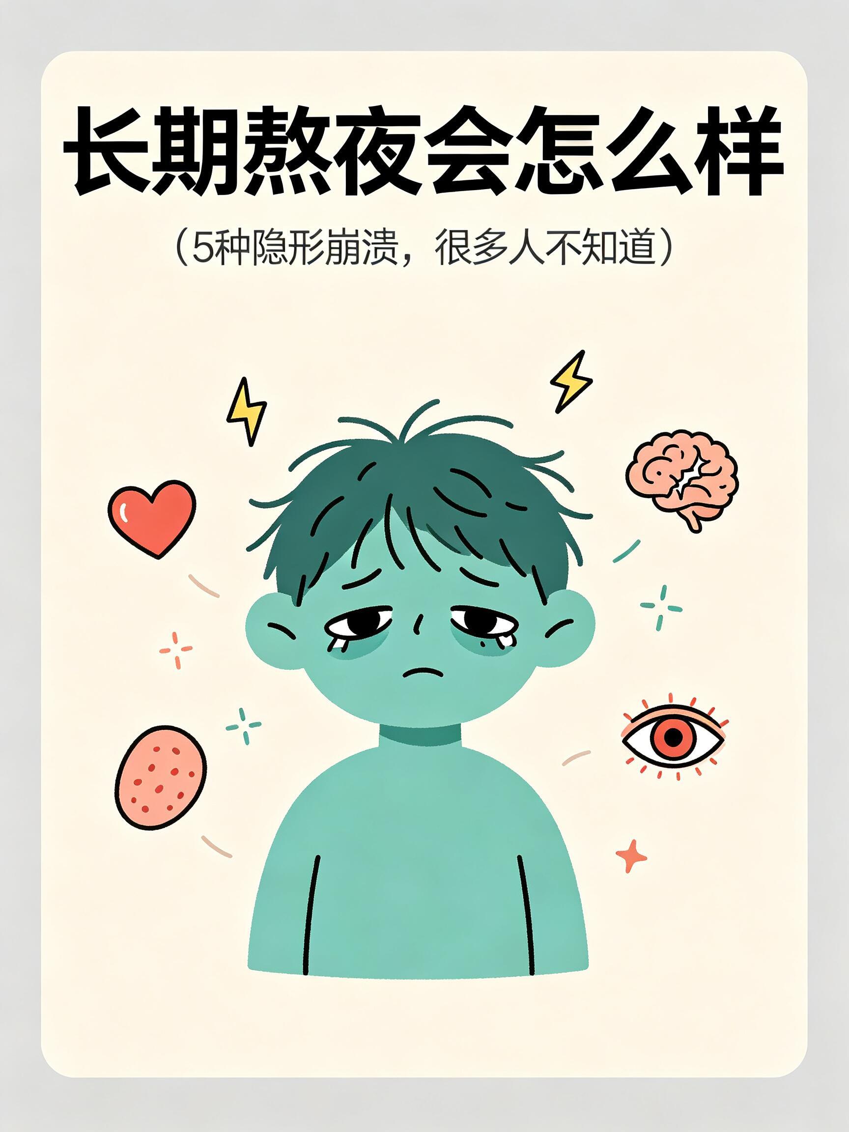 当我以为熬夜对我没有影响时熬夜一时爽，后续真的遭罪！常年凌晨入睡，精气神肉眼可见