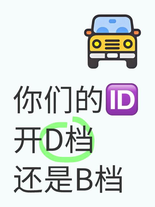 你们的🆔开D档还是B档