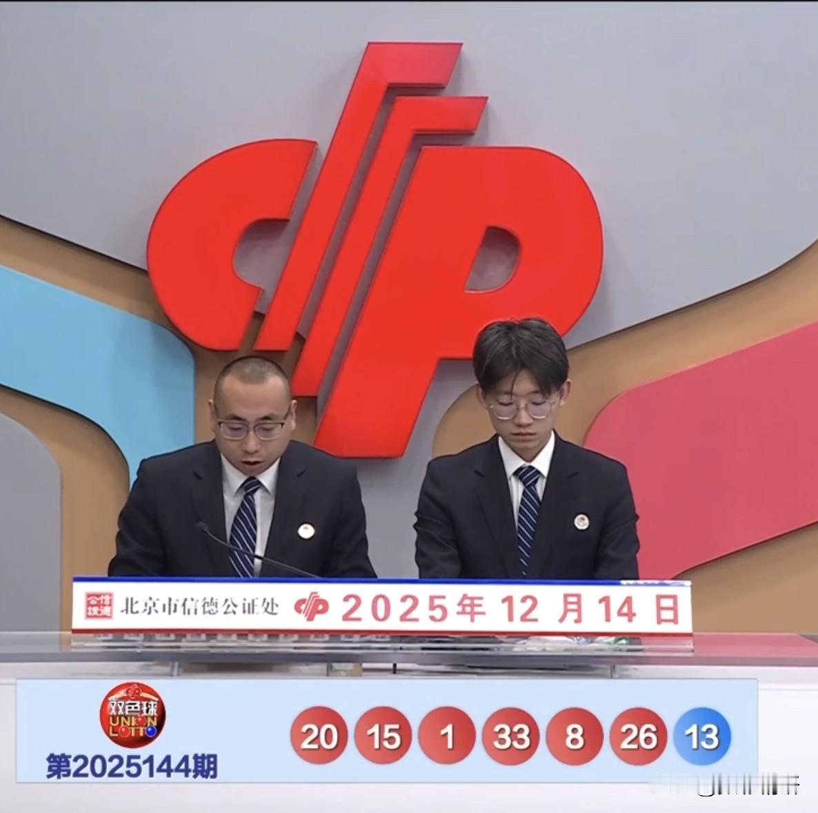 双色球第25144期开奖号码揭晓：红球01、08、15、20、26、33，蓝球1