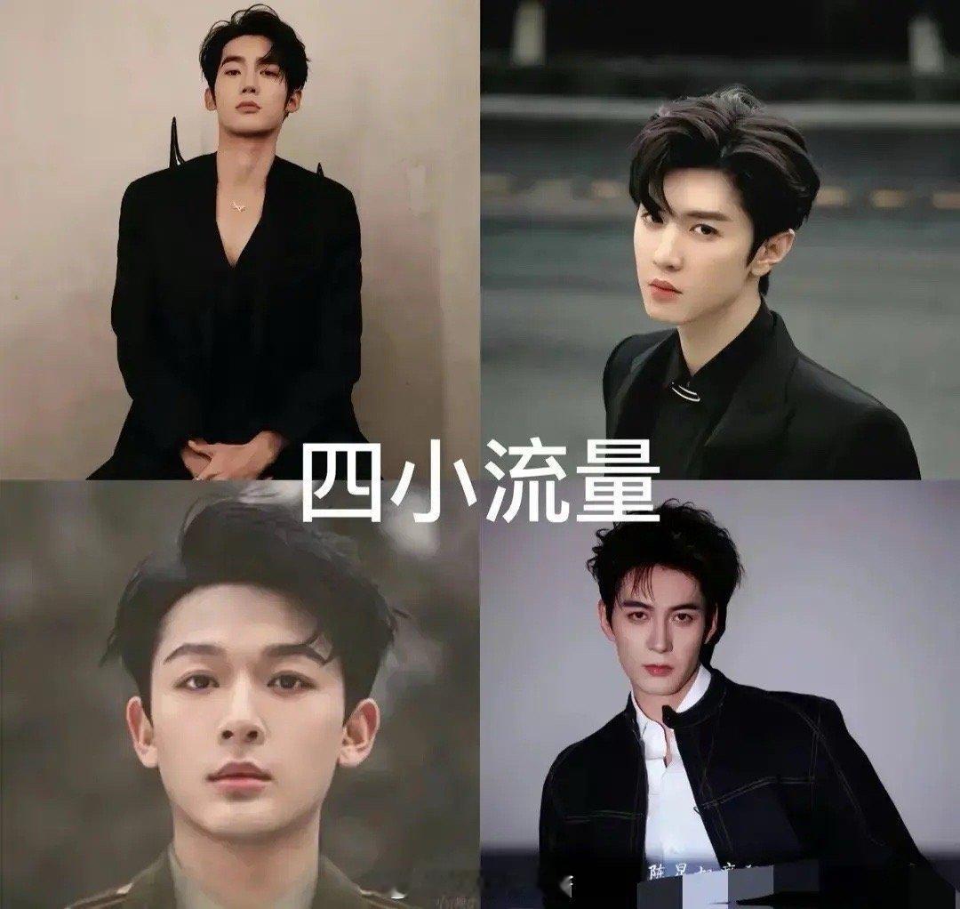 网友评选出来的内娱男星“四小流量”，有你家的偶像吗？个人觉得，这个“四小”差的有