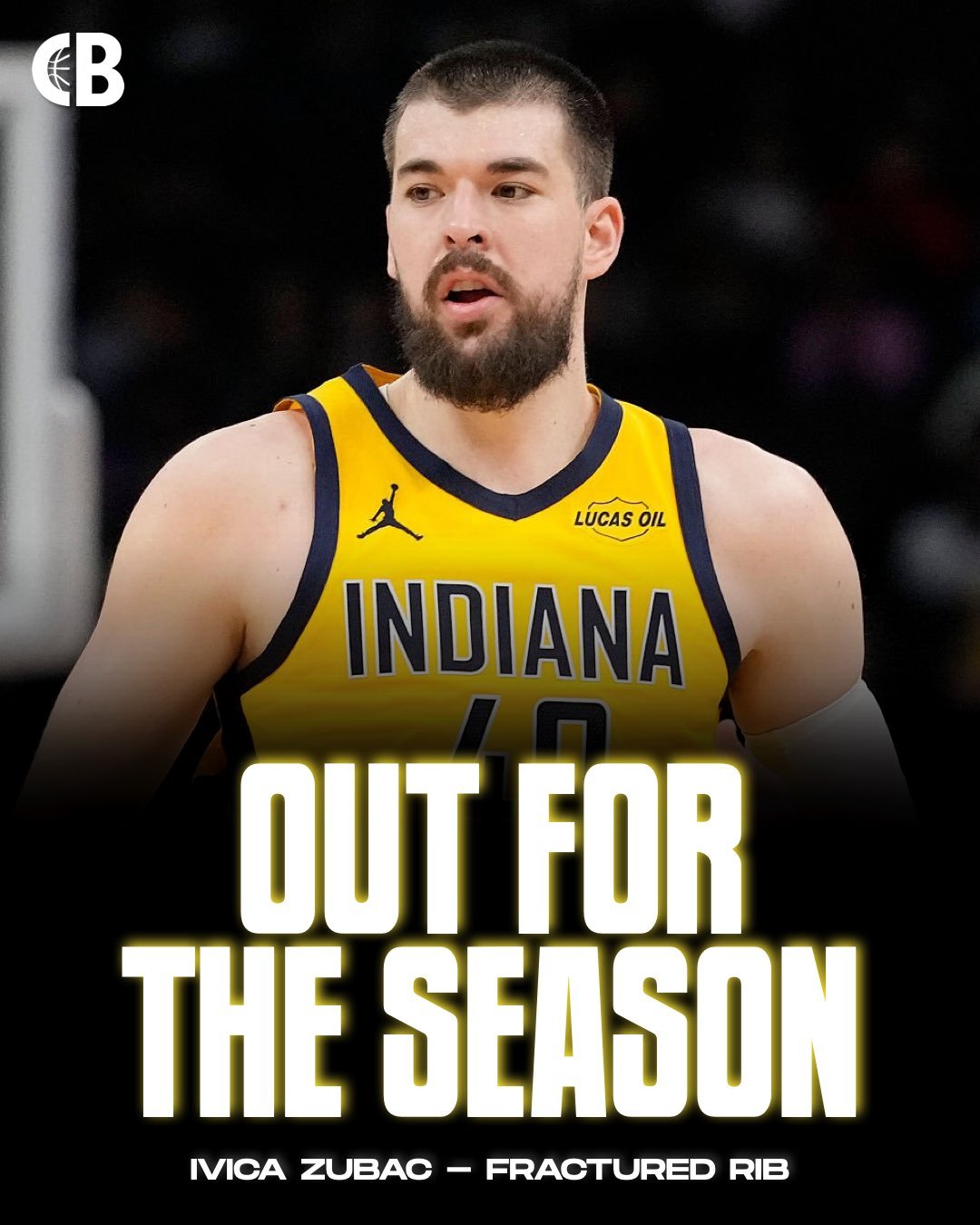 印城记者Dopirak：祖八茨对阵开拓者时遭遇肋骨骨折，本赛季报销。NBA