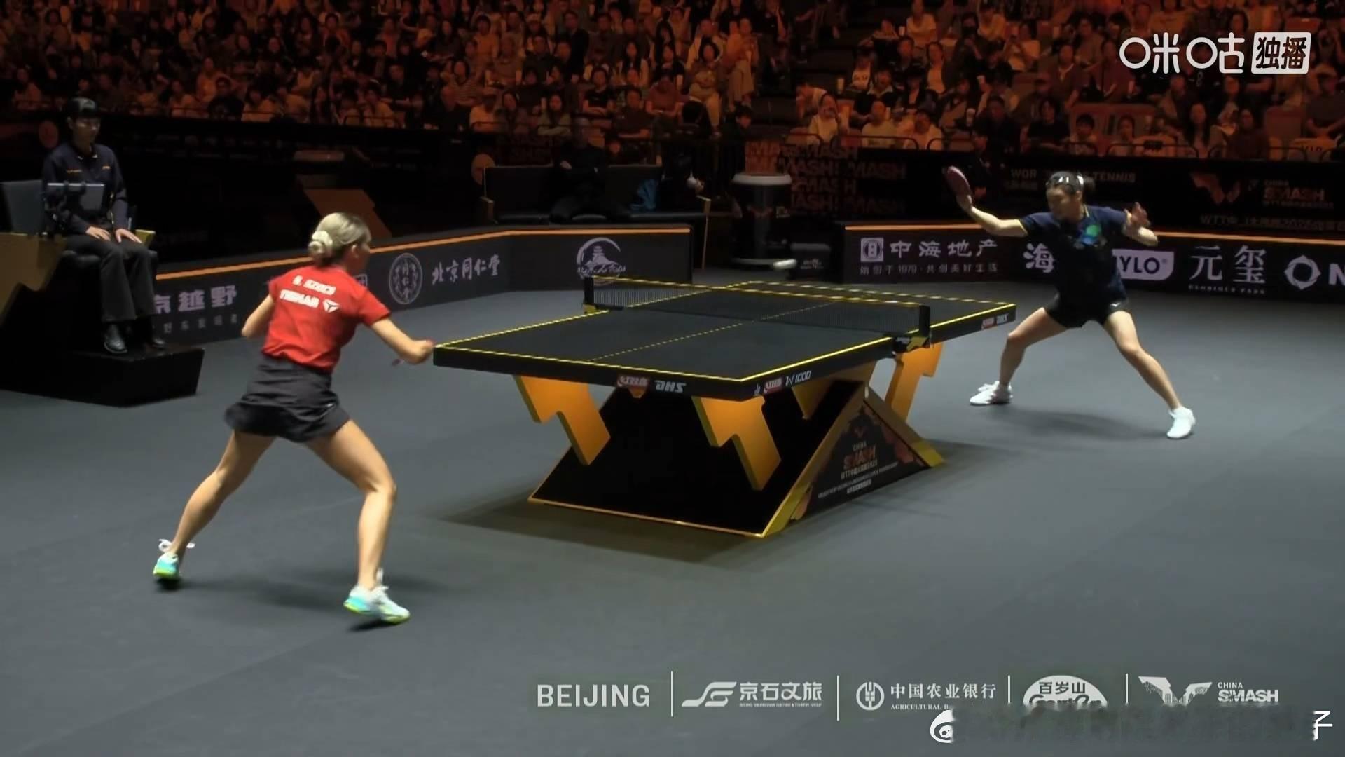 李昱谆3比0斯佐科斯（11，6，8）晋级2025WTT中国大满贯女单十六强下一轮