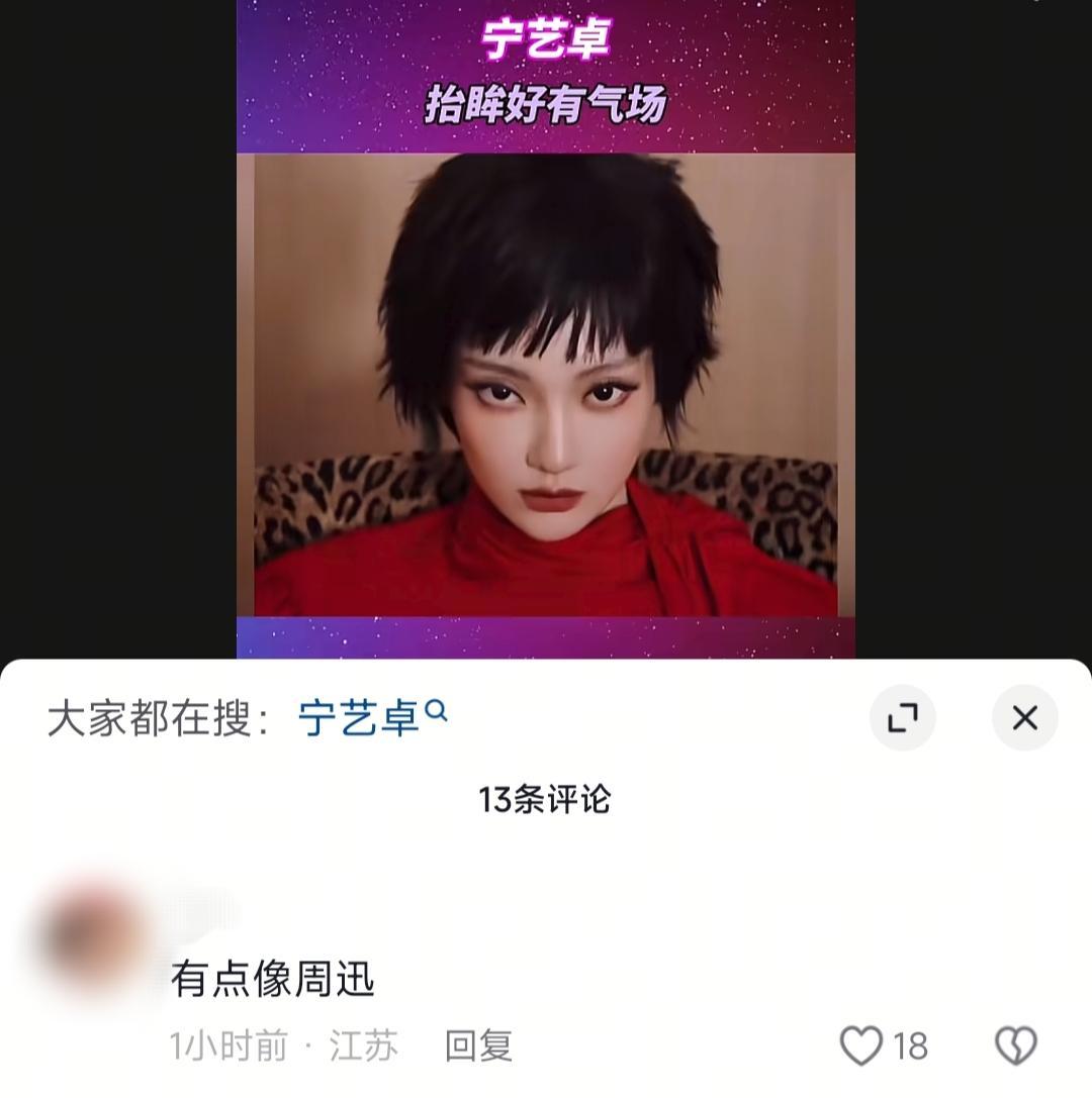 恭喜你啊周迅你有点像宁宁 ​​​