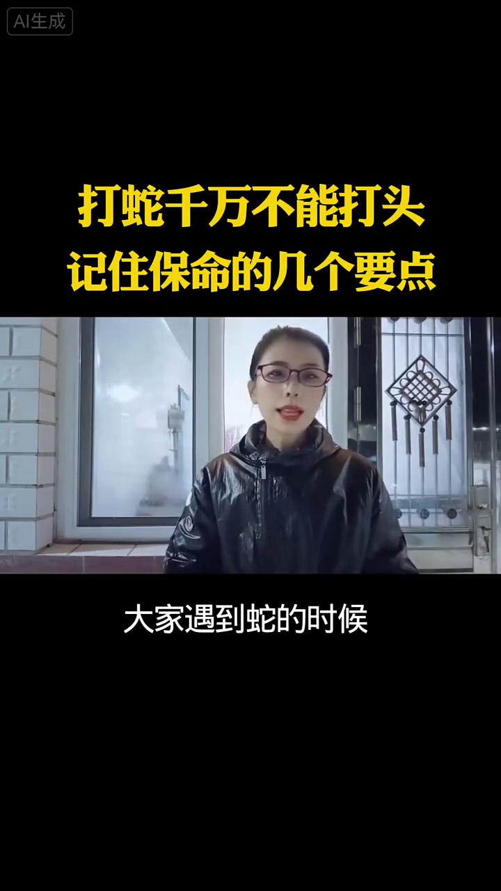 打蛇千万不能打头，记住保命的几个要点。
打蛇千万别打头，如果去野外遇到蛇了可别乱
