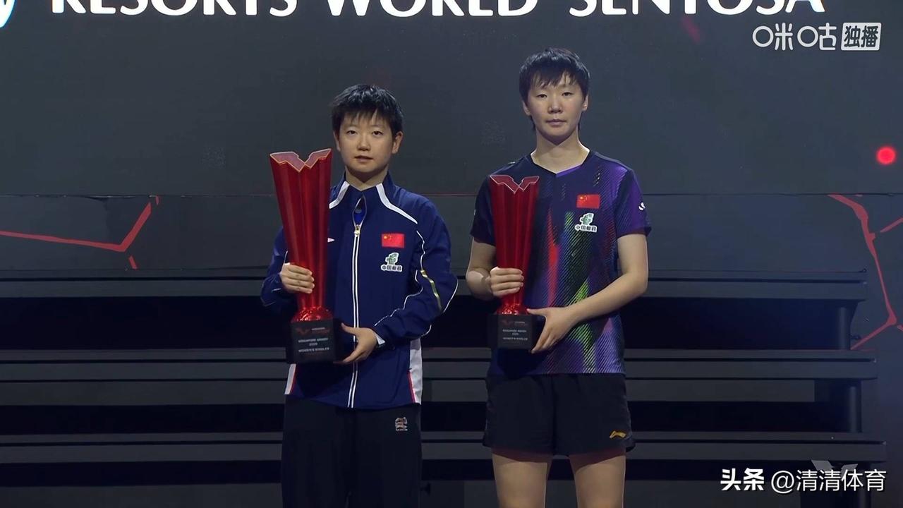 这场巅峰对决看得人既紧张又感动，两位顶尖选手拼到最后，都是赢家。
 
孙颖莎顶住