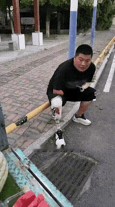 街头最治愈一幕！残疾小伙摆摊卖瓜无人问津，陌生大哥一举动看哭无数人爱心大哥 
 